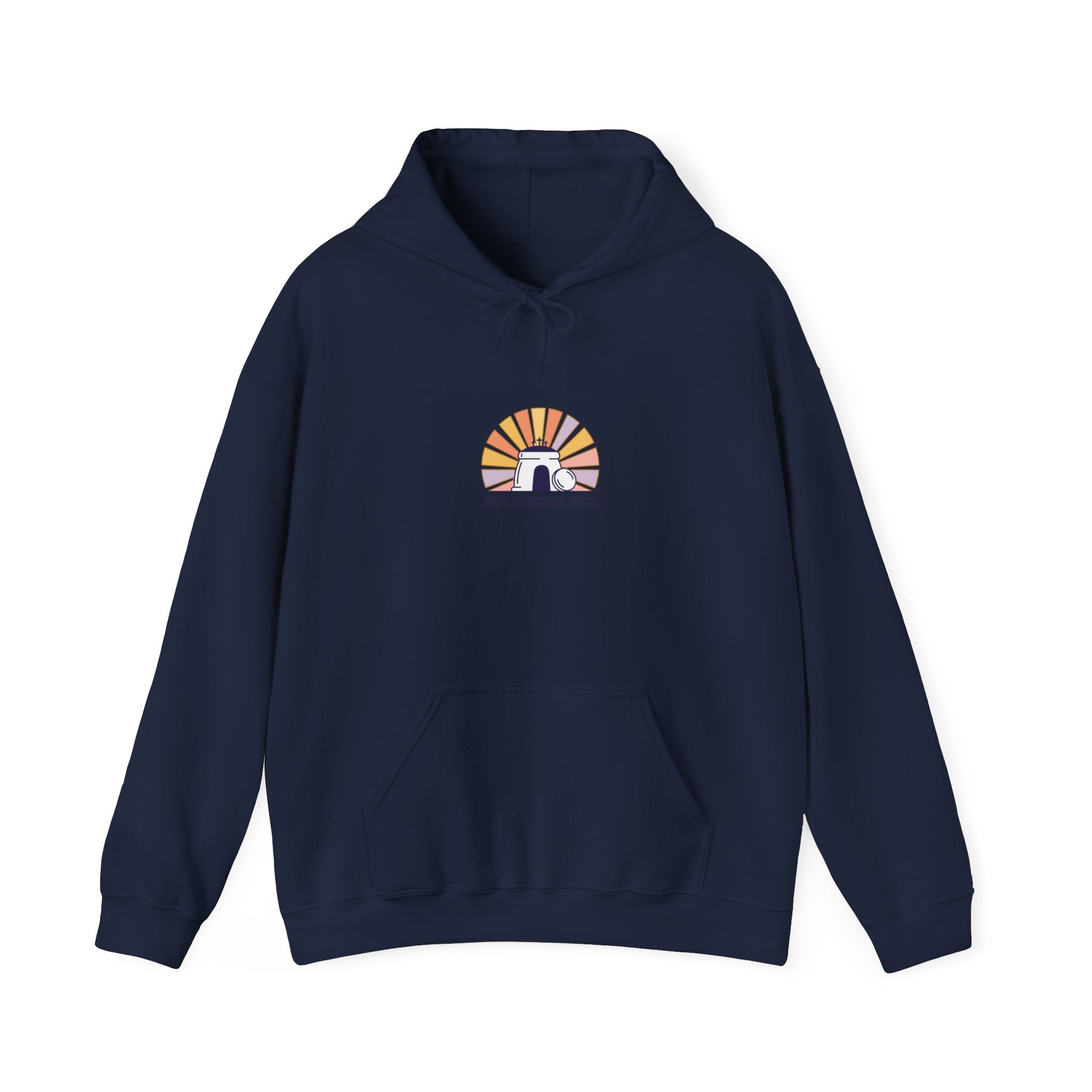 He Is Risen Sunrise Hoodie | Christian Easter shirt, faith-based humor