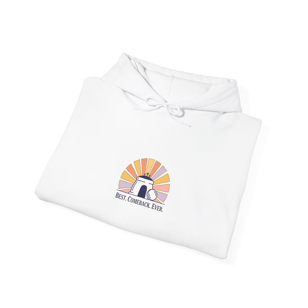 He Is Risen Sunrise Hoodie | Christian Easter shirt, faith-based humor
