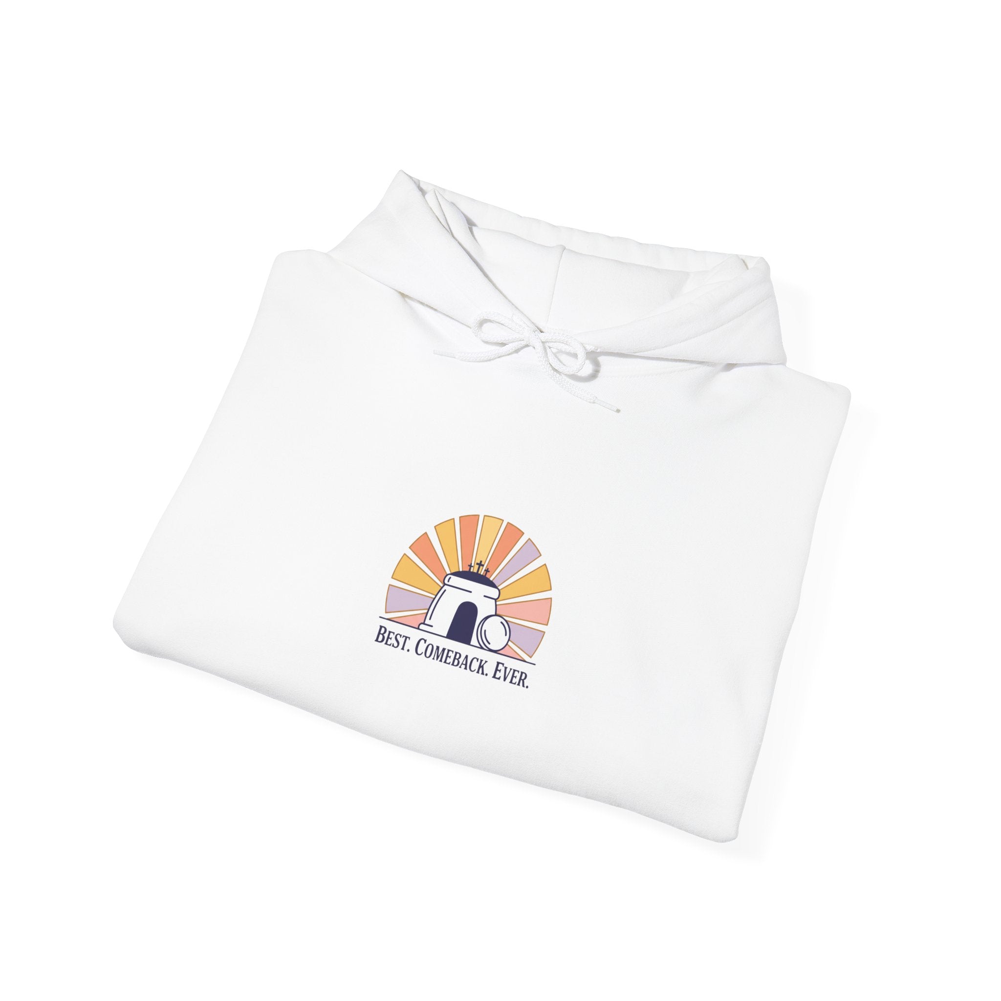 He Is Risen Sunrise Hoodie | Christian Easter shirt, faith-based humor