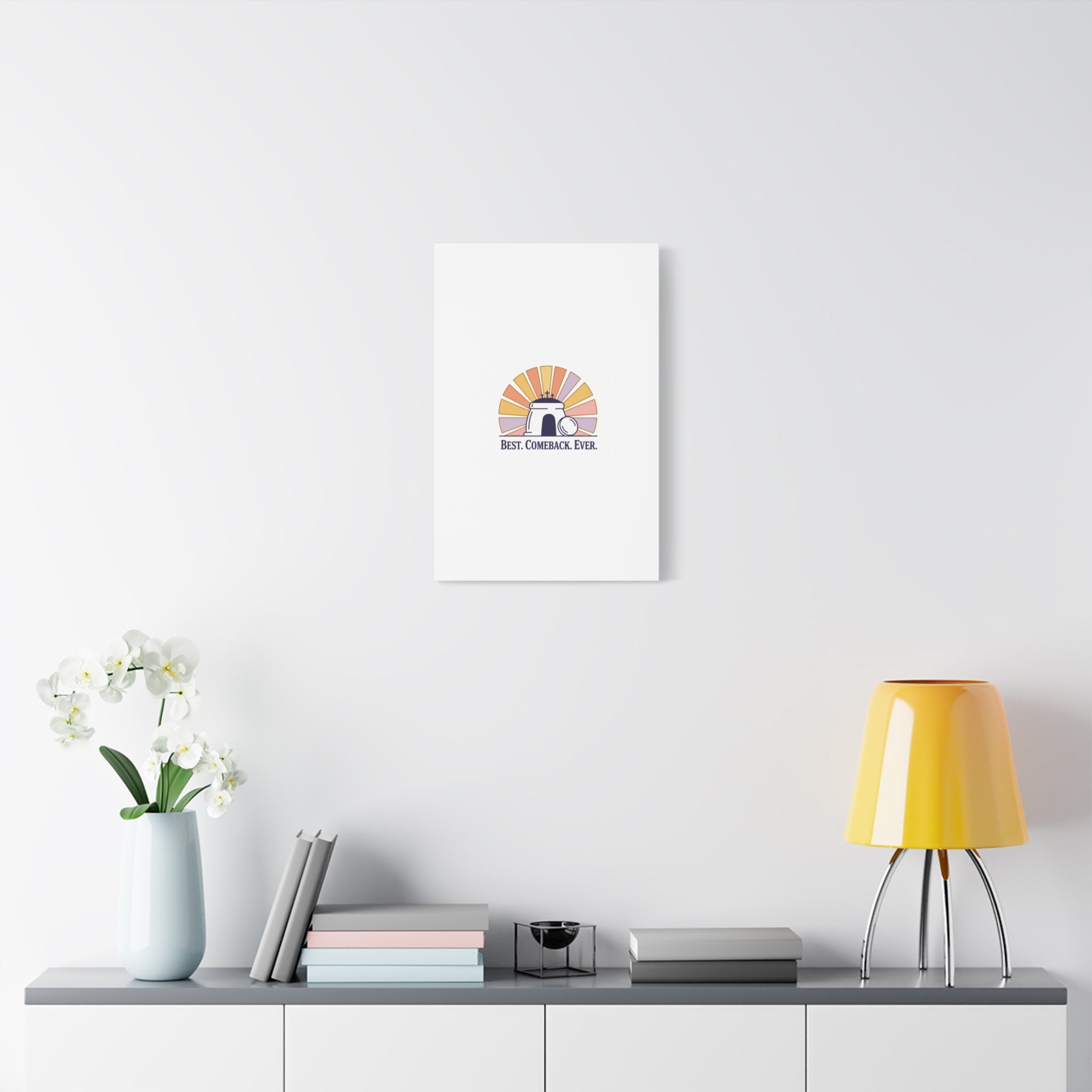 Best Comeback Ever Canvas | Christian Easter Wall Art, He Is Risen Resurrection Decor