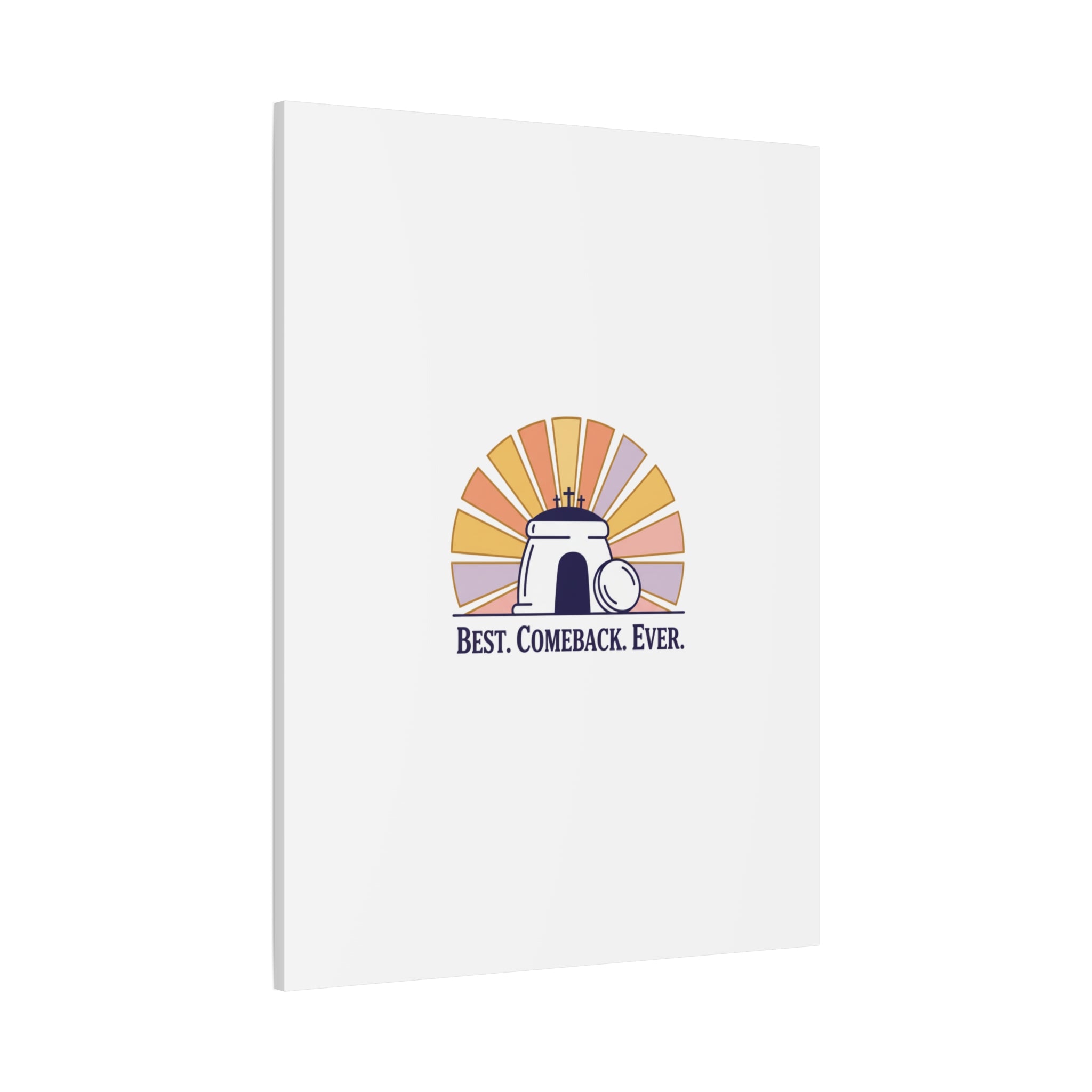 Best Comeback Ever Canvas | Christian Easter Wall Art, He Is Risen Resurrection Decor