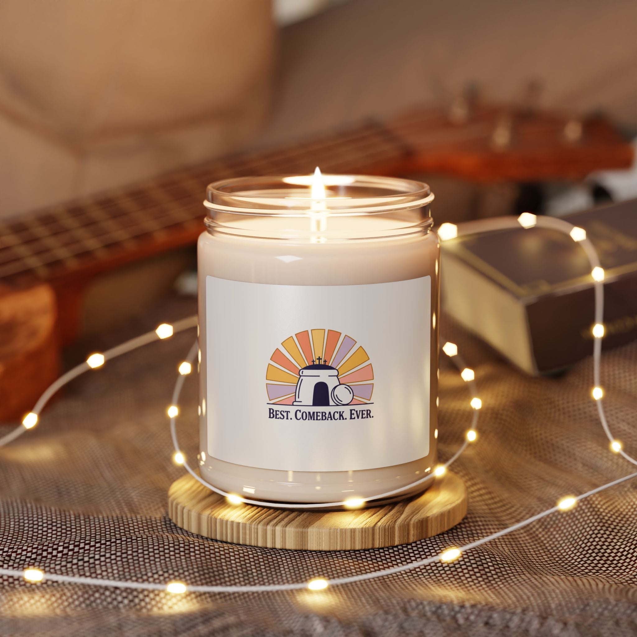 Best Comeback Ever Candle | Christian Easter decor, He Is Risen soy candle