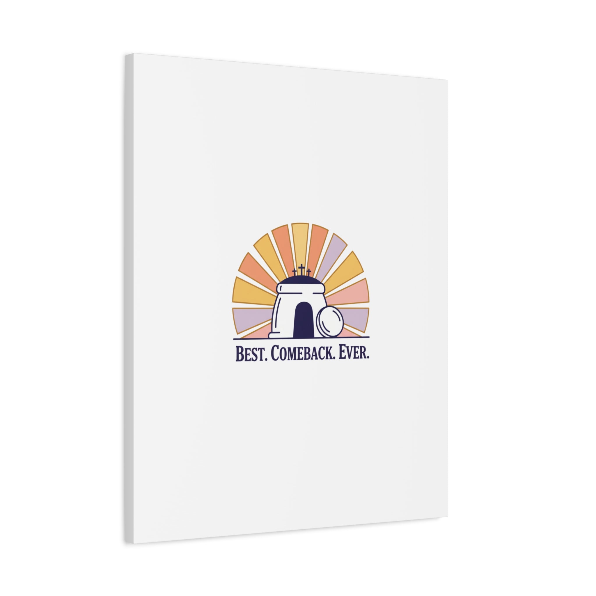 Best Comeback Ever Canvas | Christian Easter Wall Art, He Is Risen Resurrection Decor