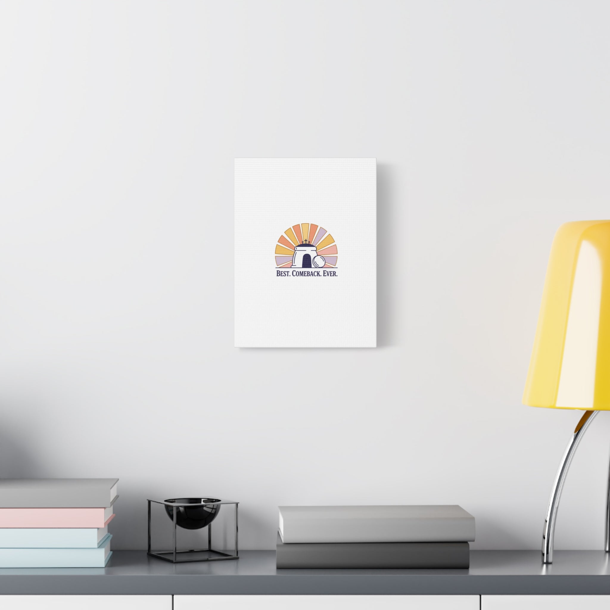 Best Comeback Ever Canvas | Christian Easter Wall Art, He Is Risen Resurrection Decor