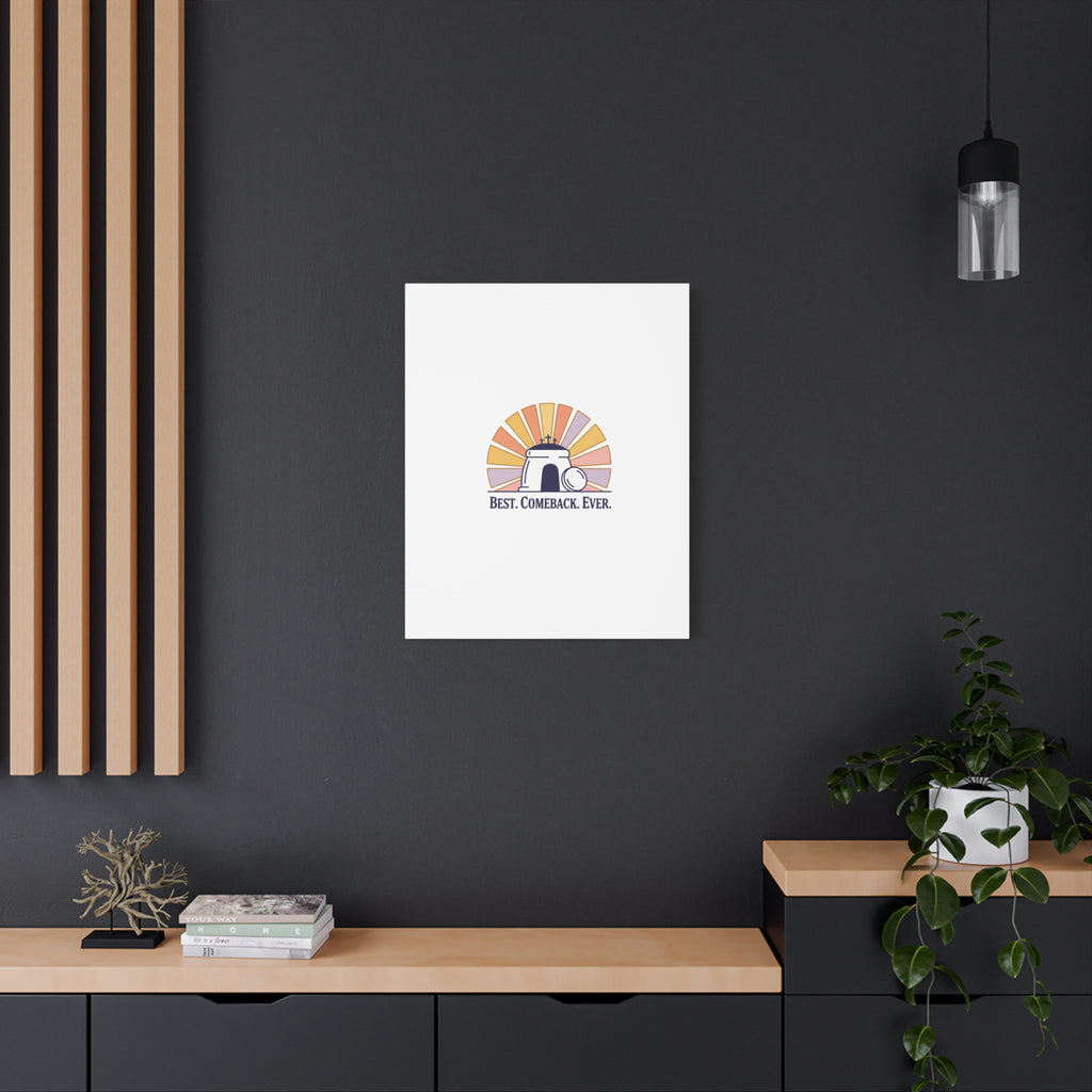 Best Comeback Ever Canvas | Christian Easter Wall Art, He Is Risen Resurrection Decor