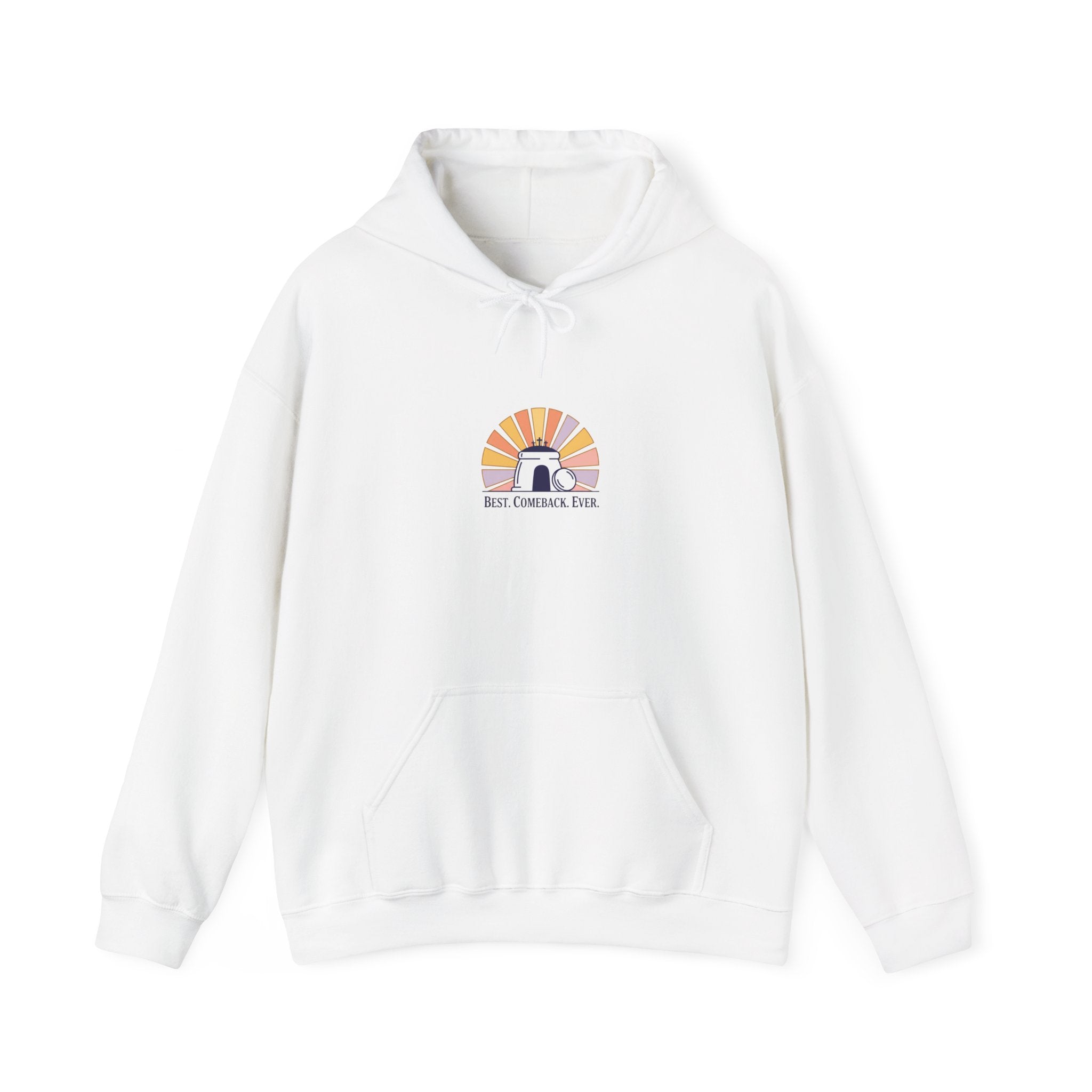 He Is Risen Sunrise Hoodie | Christian Easter shirt, faith-based humor