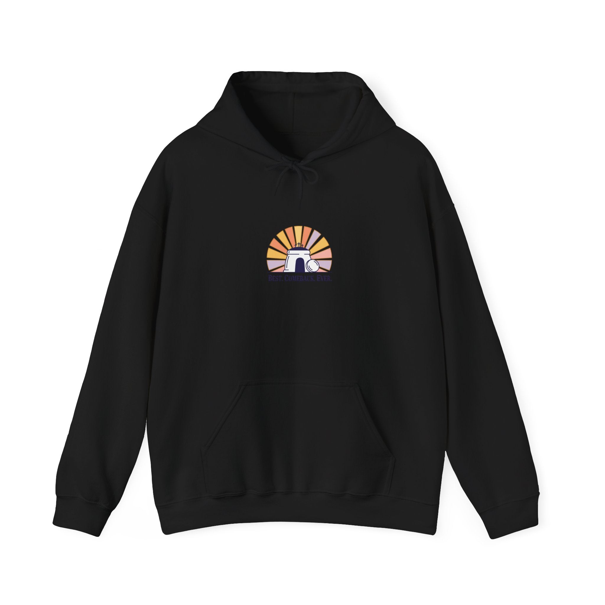 He Is Risen Sunrise Hoodie | Christian Easter shirt, faith-based humor