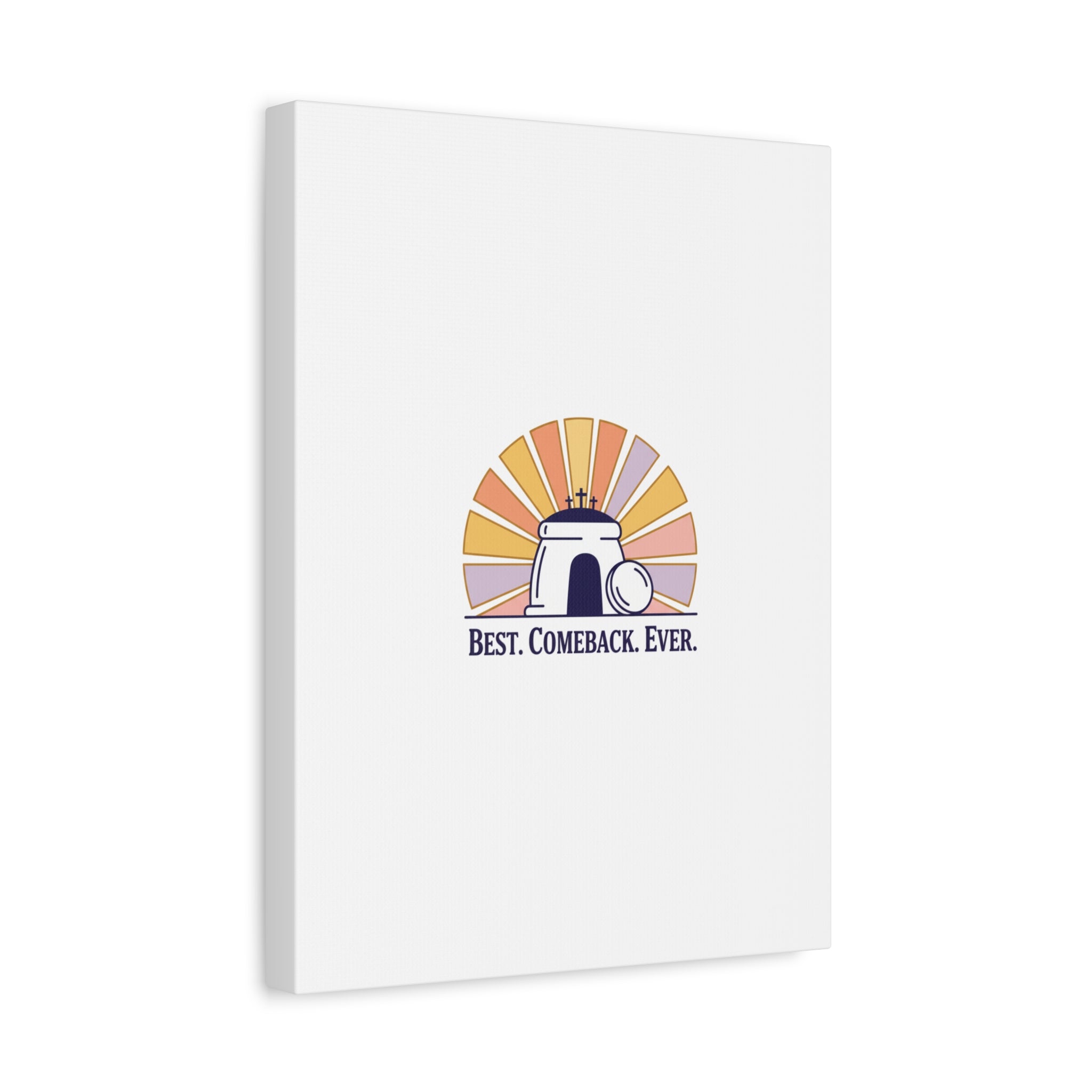 Best Comeback Ever Canvas | Christian Easter Wall Art, He Is Risen Resurrection Decor