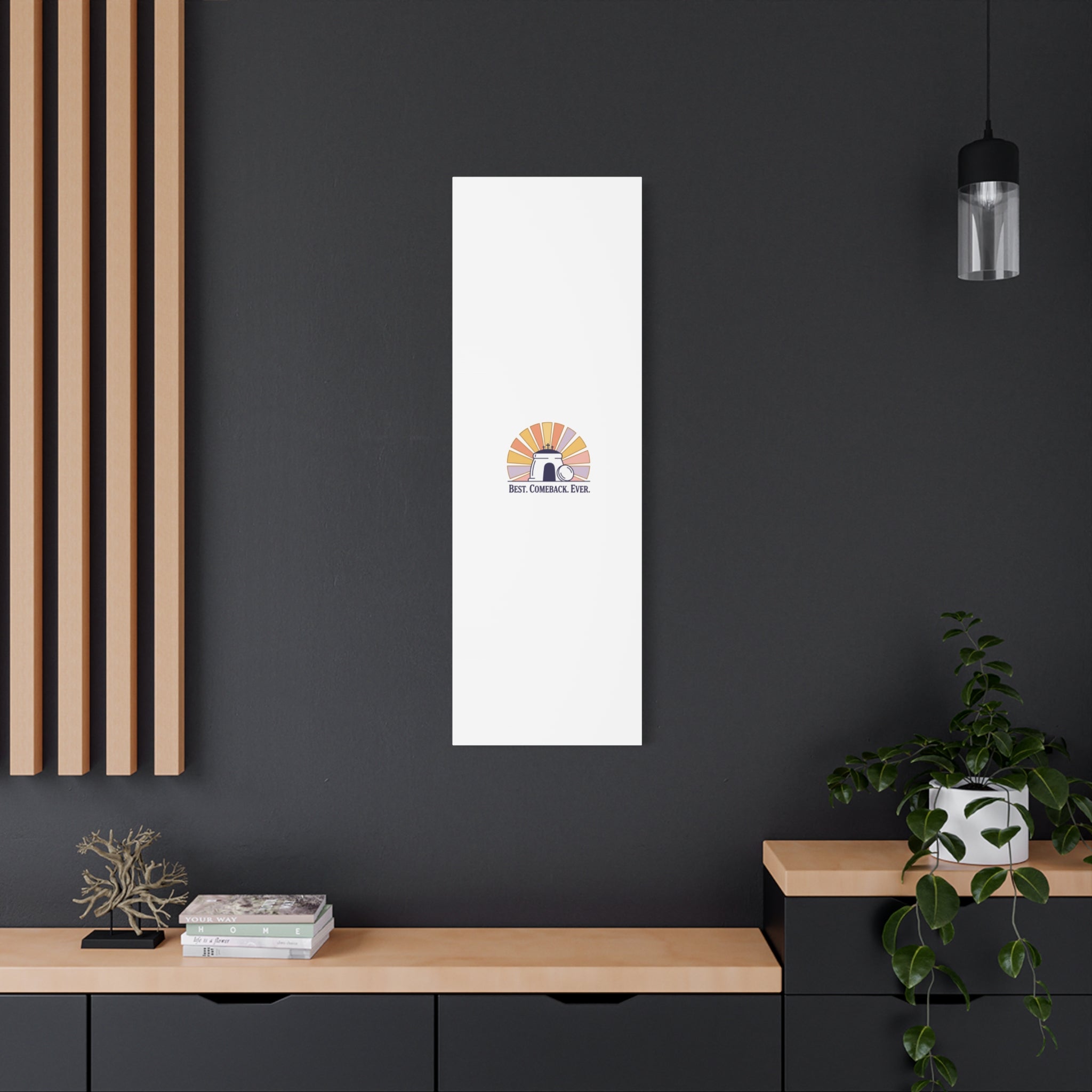 Best Comeback Ever Canvas | Christian Easter Wall Art, He Is Risen Resurrection Decor