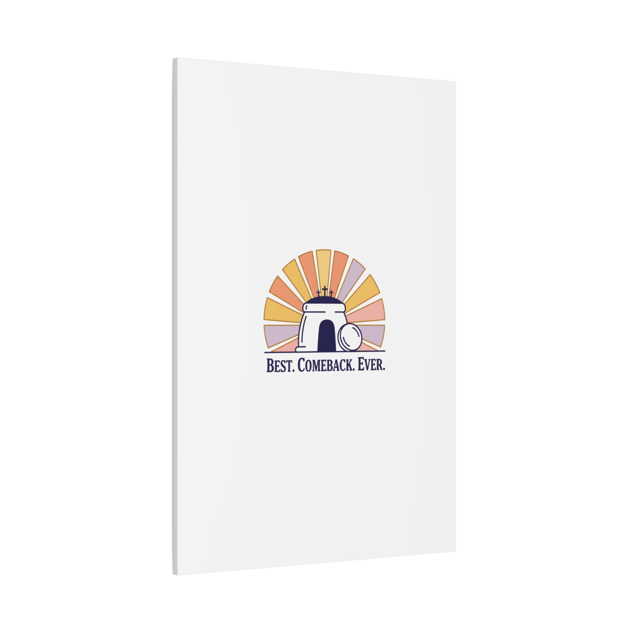 Best Comeback Ever Canvas | Christian Easter Wall Art, He Is Risen Resurrection Decor