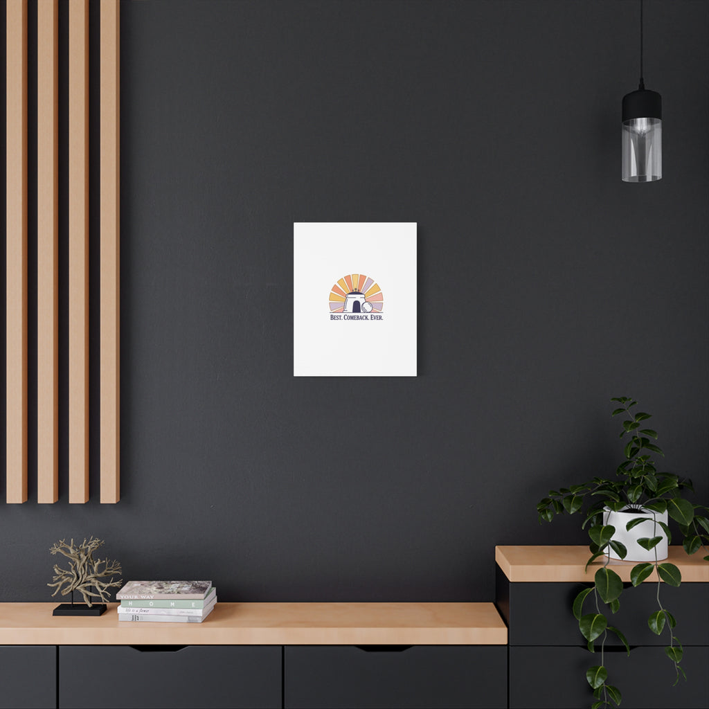 Best Comeback Ever Canvas | Christian Easter Wall Art, He Is Risen Resurrection Decor