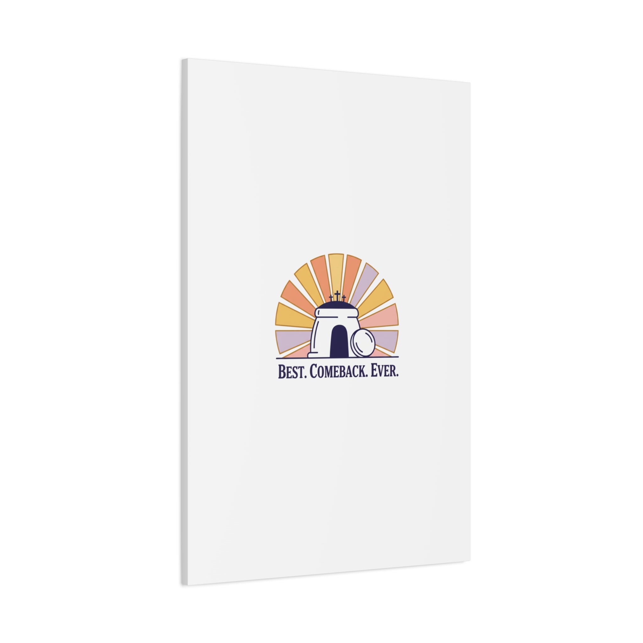 Best Comeback Ever Canvas | Christian Easter Wall Art, He Is Risen Resurrection Decor