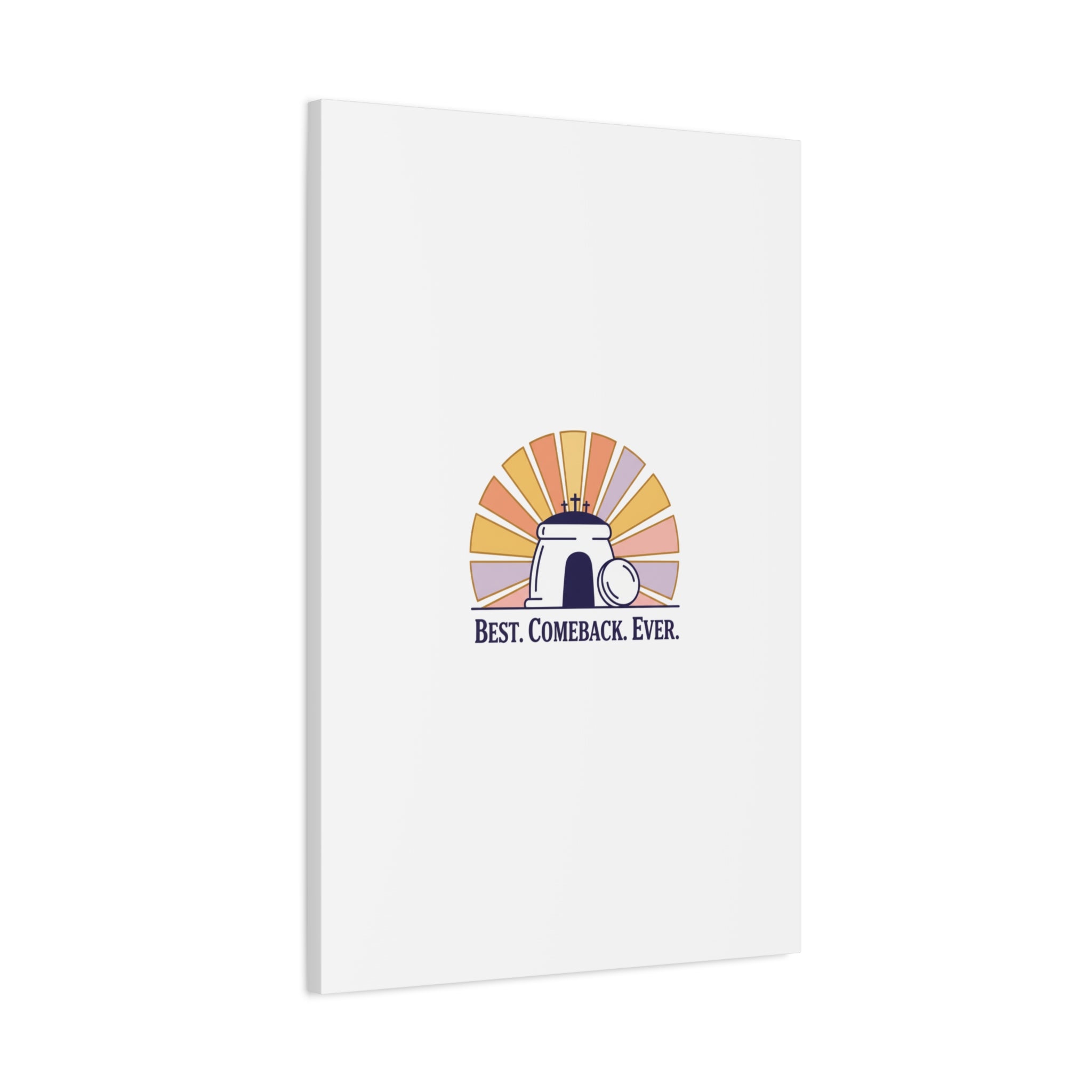 Best Comeback Ever Canvas | Christian Easter Wall Art, He Is Risen Resurrection Decor