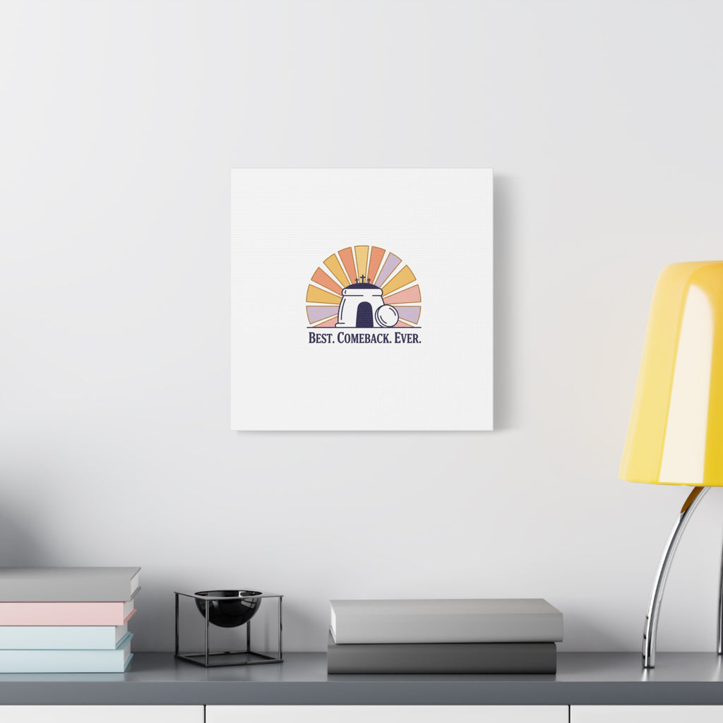 Best Comeback Ever Canvas | Christian Easter Wall Art, He Is Risen Resurrection Decor